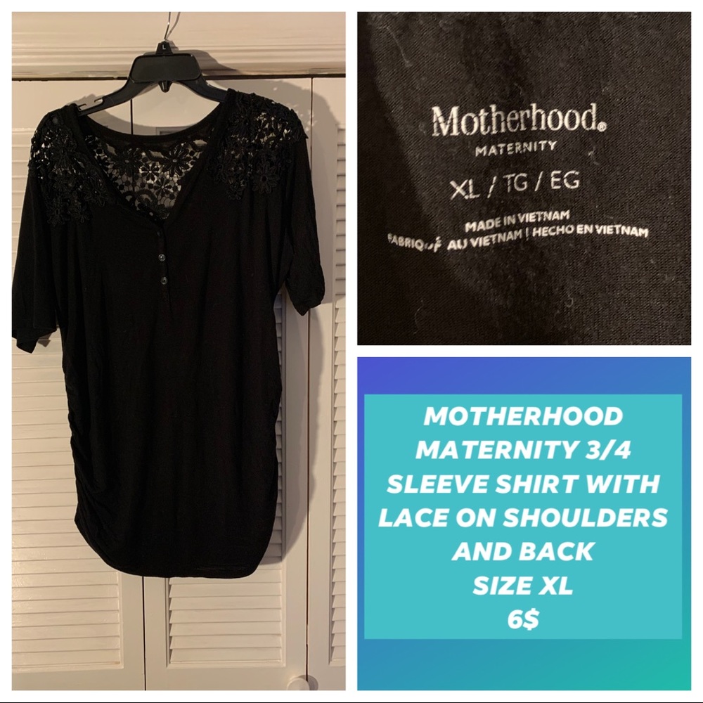 Motherhood 3/4 sleeve shirt